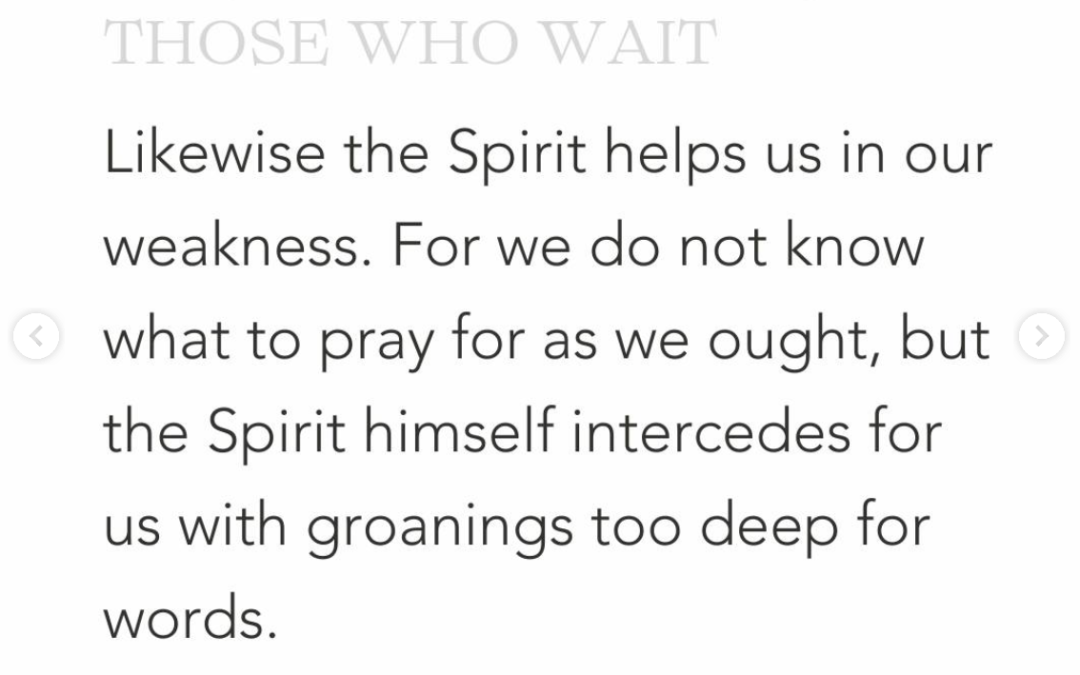 The God Who Comes to Those Who Wait